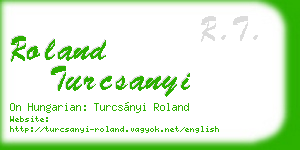 roland turcsanyi business card