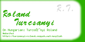 roland turcsanyi business card